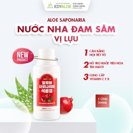 Nước Nha Đam Sâm Lựu Đỏ Hữu Cơ Chai 500ml