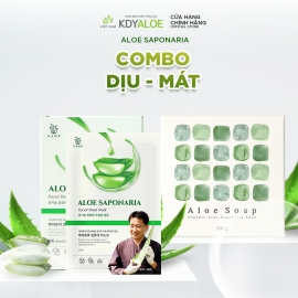 COMBO DỊU MÁT MẶT NẠ VÀ XÀ PHÒNG NHA ĐAM SÂM KDY ALOE